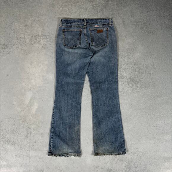 Wrangler Blue Bootcut Jeans - Size: 13/14 x 32 - Picture 7 of 8